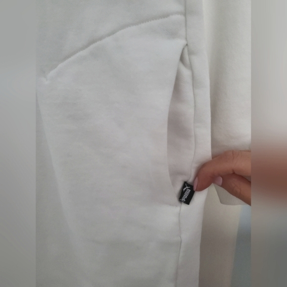 Puma Sweatshirt Dress White - Picture 3 of 5